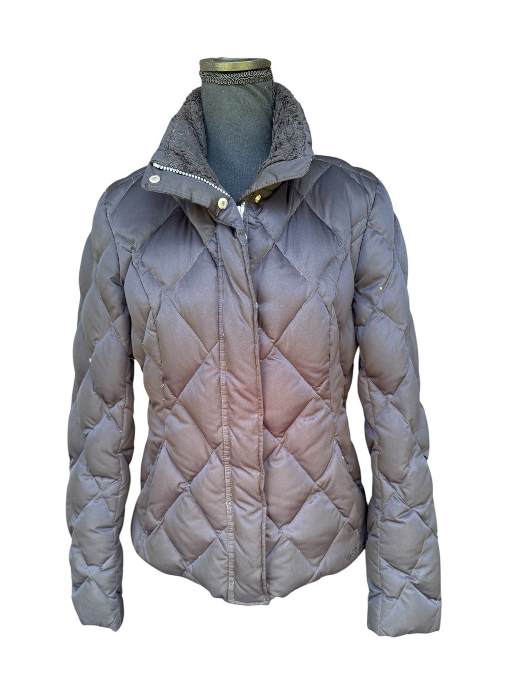 Eddie Bauer Black Diamond-Quilted Puffer Jacket